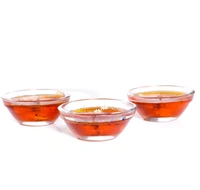 iHandikart Handicrafts Handmade wax Tealight Candles (Smokeless, Set of 6) - Orange, Wax, Pack of 6